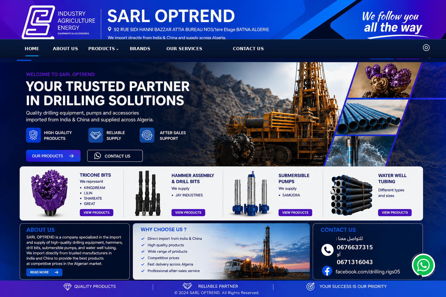 SARL OPTREND approved homepage